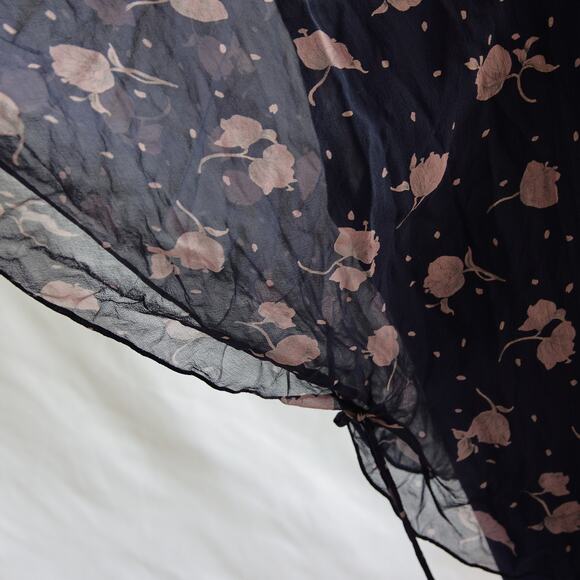 Anina Vintage silk layered top size L - Picture 3 of 4